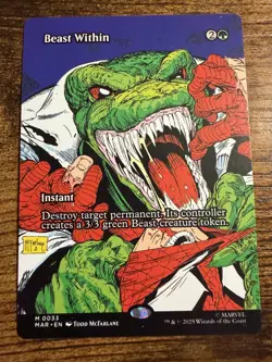 Spider-Man MTG Magic The Gathering Beast Within Borderless Eternal-Legal - Image 1