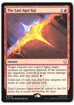 The Last Agni Kai 144 MTG Avatar TLA NM - Image 1
