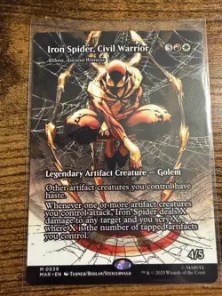 Spider-Man MTG Magic The Gathering Iron Spider Borderless Eternal-Legal Mythic - Image 1