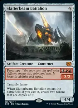 Near Mint, English - 1 x MTG Skitterbeam Battalion The Brothers' War - Image 1