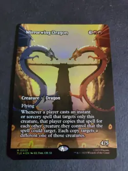 Mirrorwing Dragon (Borderless Foil) Avatar: The Last Airbender NM MTG TLA - Image 1