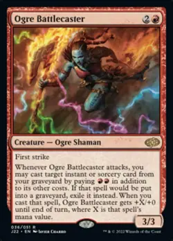 Near Mint, English - 1 x MTG Ogre Battlecaster Jumpstart 2022 - Image 1