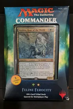 Free Shipping! MTG 2017 Commander Deck Feline Ferocity Factory Sealed - Image 1
