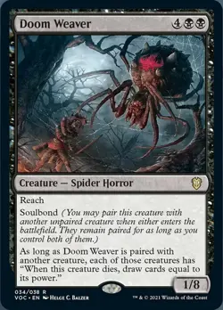 Lightly Played, English - 1 x MTG Doom Weaver Commander: Innistrad: Crimson Vow - Image 1