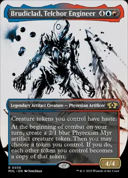 Near Mint, English - 2 x MTG Brudiclad, Telchor Engineer - Foil March of the Mac - Image 1