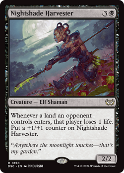 Nightshade Harvester 150 NM Duskmourn House of Horror Commander DSC Magic MTG - Image 1