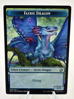 Faerie Dragon - Blue Flying Token Creature - Adventures in the Forgotten Realms - Image 1
