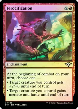 Ferocification (0123) - Outlaws of Thunder Junction - Uncommon (Foil) - Image 1
