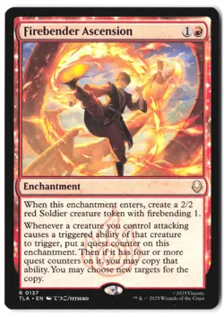 Firebender Ascension 137 MTG Avatar TLA NM - Image 1