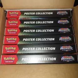 Case of 6 Pokemon Scarlet & Violet Prismatic Evolutions Poster Collection Sealed - Image 3