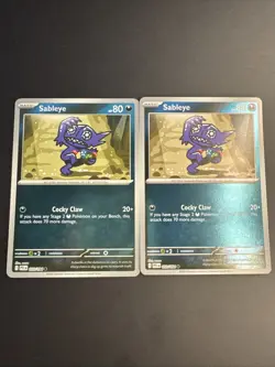 Sableye 059/094 Reverse Holo Pokemon TCG Mega Evolution Phantasmal Flames X2 NM - Image 1