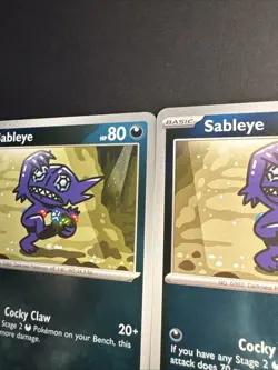 Sableye 059/094 Reverse Holo Pokemon TCG Mega Evolution Phantasmal Flames X2 NM - Image 3