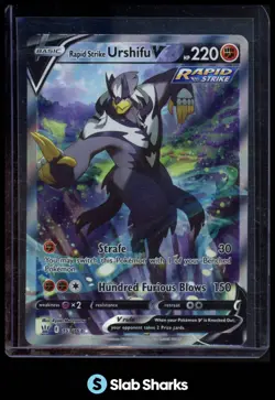 2021 POKEMON SWORD & SHIELD BATTLE STYLES #153/163 RAPID STRIKE URSHIFU V - Image 1