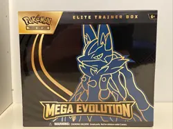 Pokemon TCG Mega Evolution Elite Trainer Box Lucario ETB Brand New Sealed - Image 1