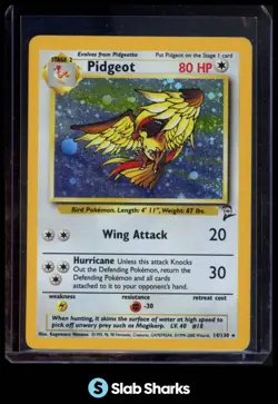 2000 POKEMON BASE SET 2 #14/130 PIDGEOT HOLO RARE - Image 1