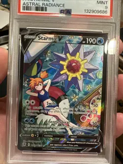 2022 Pokemon SWSH Astral Radiance Starmie V #TG13 PSA 9 SUPER CLEAN ⭐ full art - Image 2