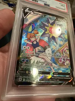 2022 Pokemon SWSH Astral Radiance Starmie V #TG13 PSA 9 SUPER CLEAN ⭐ full art - Image 3