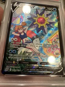 2022 Pokemon SWSH Astral Radiance Starmie V #TG13 PSA 9 SUPER CLEAN ⭐ full art - Image 4