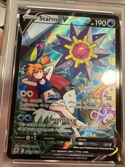 2022 Pokemon SWSH Astral Radiance Starmie V #TG13 PSA 9 SUPER CLEAN ⭐ full art - Image 5