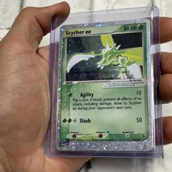 Pokemon Scyther Ex 102/109 Holo Ultra Rare Ruby & Sapphire Pokemon Vintage MP+ - Image 2