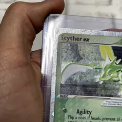 Pokemon Scyther Ex 102/109 Holo Ultra Rare Ruby & Sapphire Pokemon Vintage MP+ - Image 3