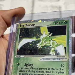 Pokemon Scyther Ex 102/109 Holo Ultra Rare Ruby & Sapphire Pokemon Vintage MP+ - Image 4