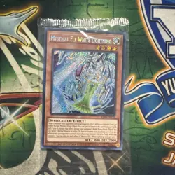 Yugioh! Mystical Elf White Lightning LDS3-EN135 Secret Rare Limited Ed Sealed NM - Image 1
