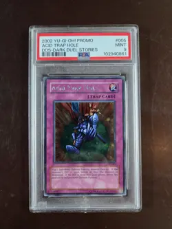 YuGiOh Acid Trap Hole DDS-005 Graded PSA 9 MINT Dark Duel St - Image 1