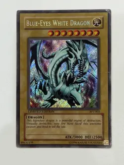 1996 YU-GI-OH Red Eyes Black Dragon & Blue-Eyes White Dragon Lot Of 2 ** KQXKK62 - Image 2