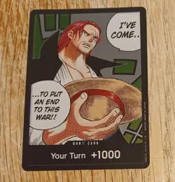 Shanks DON Your Turn Paramount War - One Piece Card OP02 English NM PACK FRESH - Image 2
