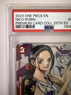 PSA 10 Nico Robin One Piece Premium Card Collection 25th Anniversary 008 English - Image 3