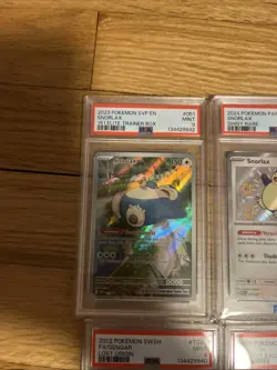 10 Card Pokemon PSA Graded Lot Ft Snorlax, Gengar, And More - Image 2