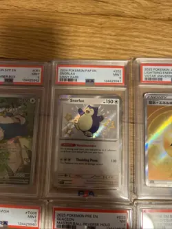10 Card Pokemon PSA Graded Lot Ft Snorlax, Gengar, And More - Image 3