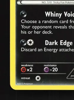 Zorua 90/162 LP BREAKthrough English Pokemon Card TCG - Image 2