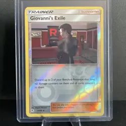 Pokemon TCG Giovanni's Exile Hidden Fates Reverse Holo Uncommon Card 57/68 - Image 1