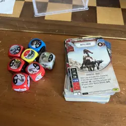 Star Wars Destiny CCG “Legacies” Lot of 61 Cards + 7 Dice (unplayed) - Image 1