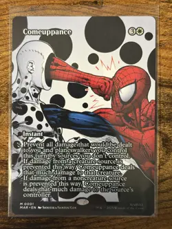 Spider-Man MTG Magic The Gathering Comeuppance Borderless Eternal-Legal Mythic! - Image 1