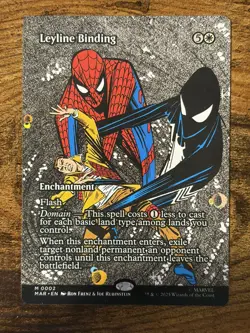 Spider-Man MTG Magic The Gathering Leyline Binding Borderless Eternal-Legal - Image 1