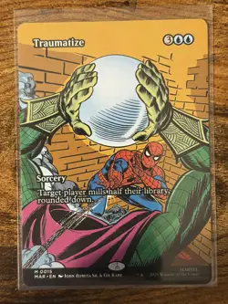 Spider-Man MTG Magic The Gathering Traumatize Borderless Eternal-Legal - Image 1