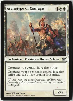 Archetype of Courage Uncommon Born of the Gods NM/LP MTG - Image 1