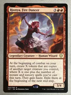 MTG / Rionya, Fire Dancer / C21 / #55 / Regular / Rare / NM - Image 1