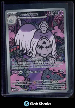 2025 POKEMON MEGA EVOLUTION MEG EN #145/132 HOUNDSTONE ILLUSTRATION RARE - Image 1