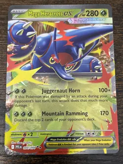Mega Heracross Ex 004/094 Double Rare Phantasmal Flames PFL EN Pokemon TCG - Image 1