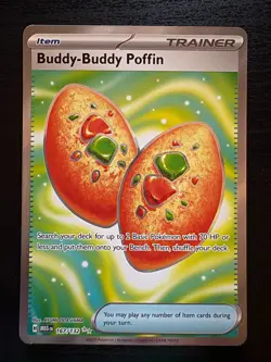 Pokemon - Buddy-Buddy Poffin Ultra Rare - 167/132 - Mega Evolution - NM Raw - UR - Image 1