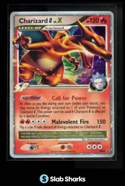 2009 POKEMON DIAMOND & PEARL PROMO #DP45 CHARIZARD G LV.X COLLECTOR'S FALL TIN - Image 1