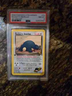 Rocket's Snorlax 033/132 Gym Heroes Regular for sale online - Image 1