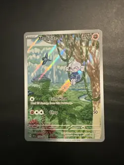 Pokemon Meditite 153/142 - Full Art Illustration Rare - Stellar Crown - NM - Image 1