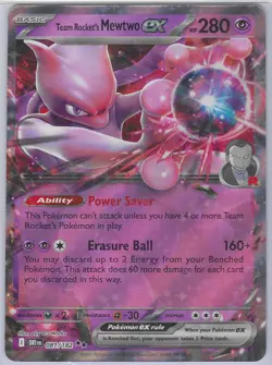 Pokemon TCG: Team Rocket's Mewtwo ex 081/182 - Destined Rivals (Holo) | NM/Mint - Image 1