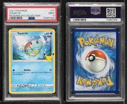 Squirtle Pokemon Sword & Shield McDonald's Collection PSA 9 MINT - Image 3