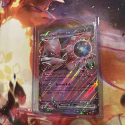 Team Rocket's Mewtwo ex 081/182 NM Double Rare Destined Rivals Pokemon TCG - Image 3